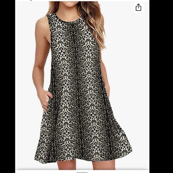 48. Karen Kane Leopard Print Dress - Picture 1 of 12